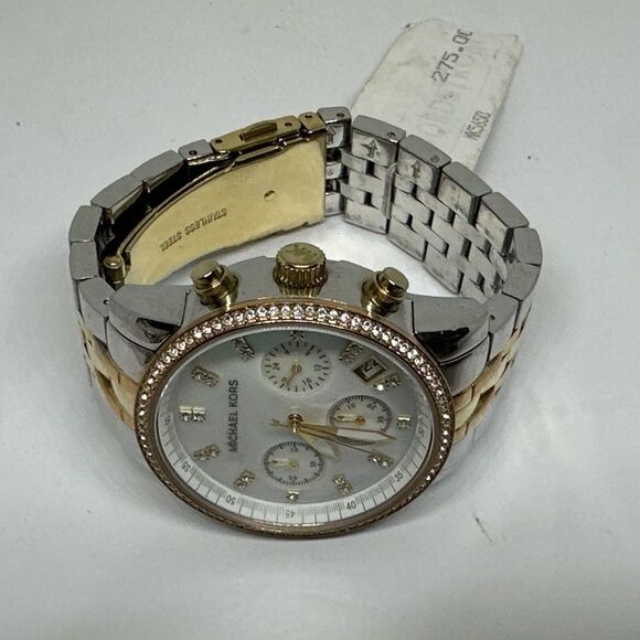 Michael Kors Ritz MK5650 Women Tri-Tone Stainless Steel Analog Dial Watch NUL55 main image 4